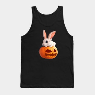 bunny with his big halloween pumpkin Tank Top